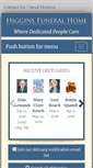 Mobile Screenshot of higginsfuneralhomelc.com